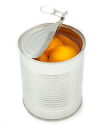 Canned Peach Tin Cans